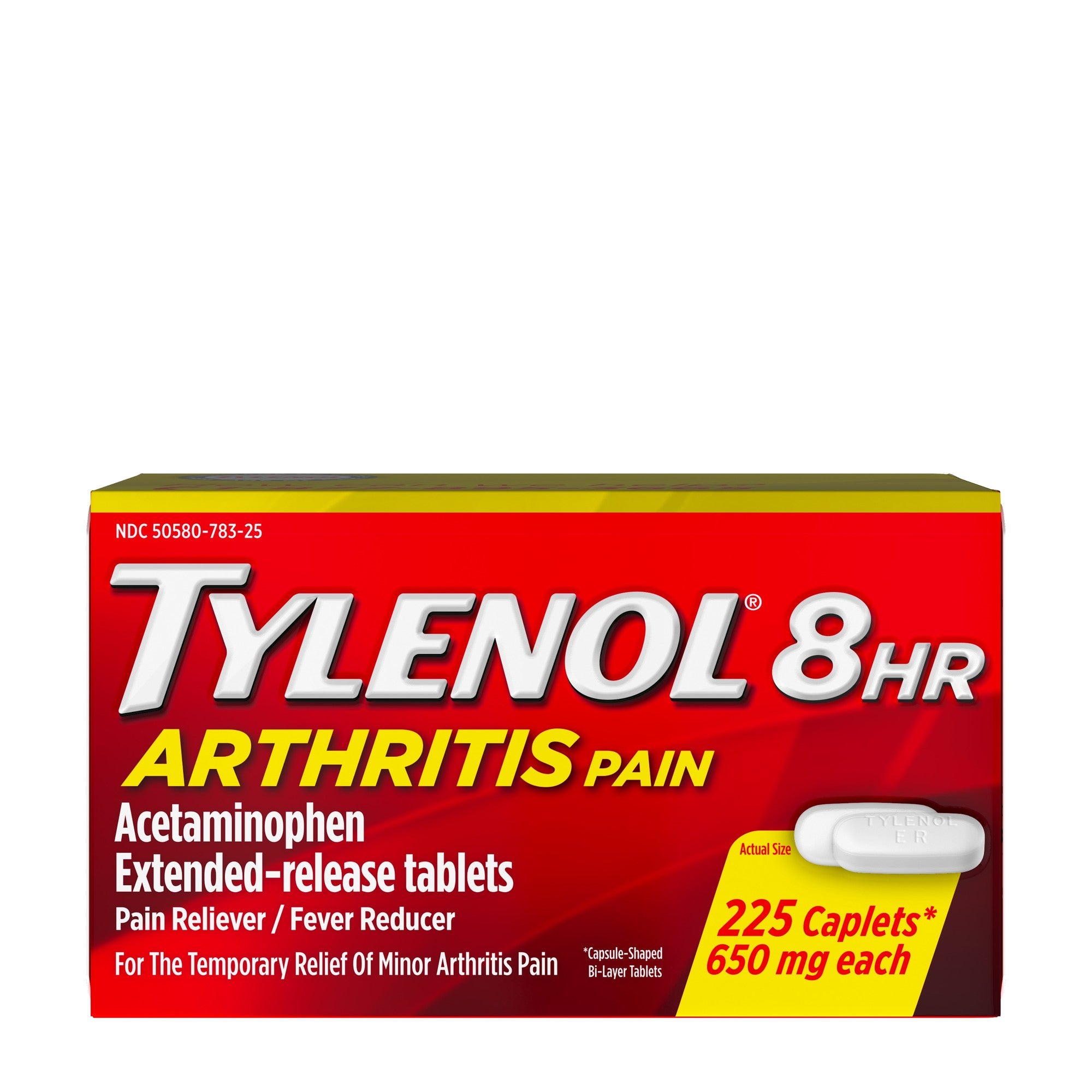 Tylenol 8 Hour Arthritis Pain Reliever Extended-Release Caplets - Acetaminophen - 225ct - Bellso